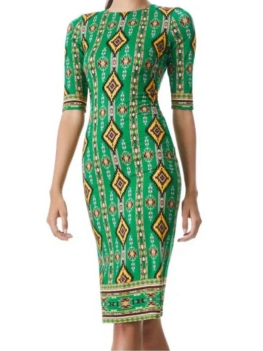 ALICE + OLIVIA Delora Mystic Ikat Sheath Dress Size 12 New With Tags
